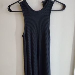 Short black halter top dress